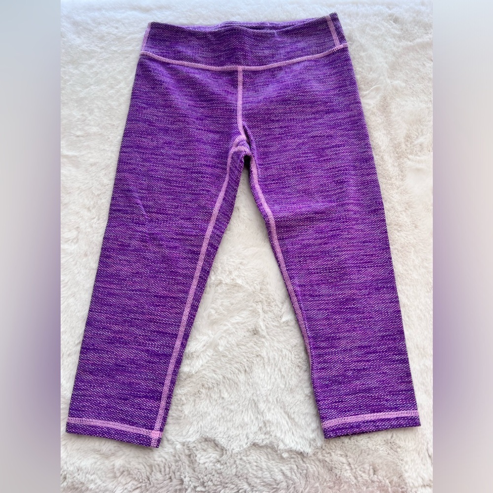 Ivivva By Lululemon Purple Active Crop Leggings Size 12
